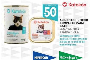 Hipercor 2a Unidad -50% Alimento Húmedo Completo Para Gato oferta