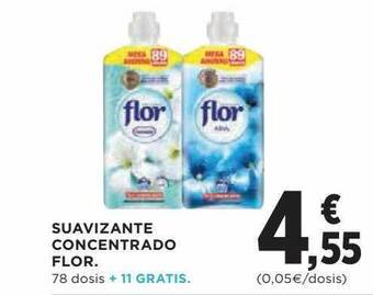 Hipercor Suavizante Concentrado Flor oferta