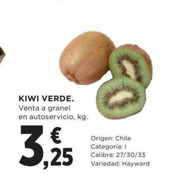 Hipercor Kiwi Verde oferta