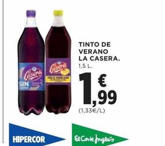 Hipercor Tinto De Verano La Casera oferta