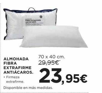 Hipercor Almohada Fibra Extrafirme Antiácaros oferta