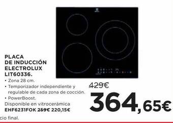 Hipercor Placa De Inducción Electrolux Lit60336 oferta