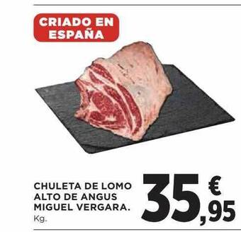 Hipercor Chuleta De Lomo Alto De Angus Miguel Vergara oferta
