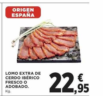 Hipercor Lomo Extra De Cerdo Ibérico Fresco O Adobado oferta