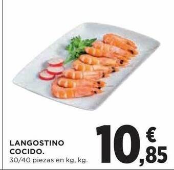Hipercor Langostino Cocido oferta