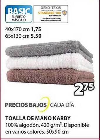 JYSK Toalla De Mano Karby oferta