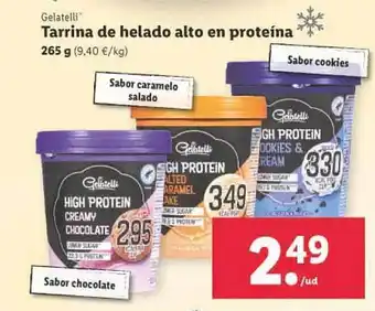 Lidl Tarrina De Helado Alto En Proteína oferta