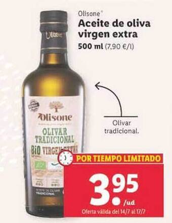 Lidl Aceite De Oliva Virgen Extra oferta