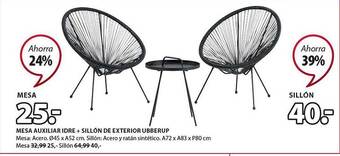 JYSK Mesa Auxiliar Idre + Sillón De Exterior Ubberup oferta