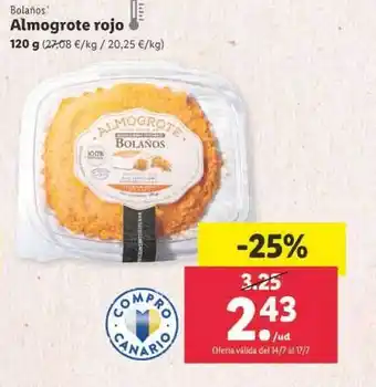 Lidl Almogrote Rojo oferta