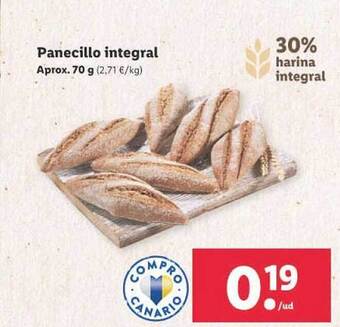 Lidl Panecillo Integral oferta