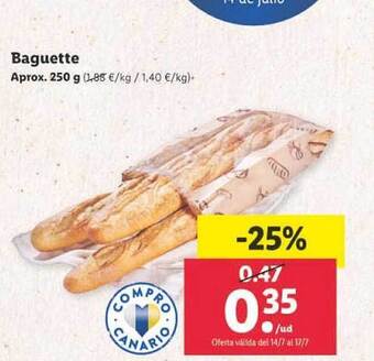 Lidl Baguette oferta