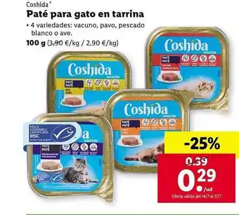 Lidl Paté Para Gato En Tarrina oferta