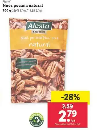 Lidl Nuez Pecana Natural oferta