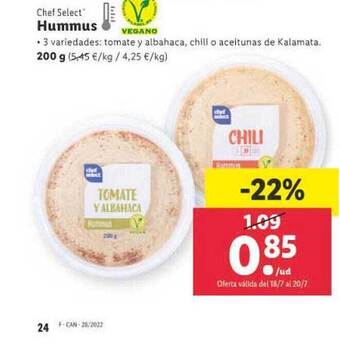 Lidl Hummus oferta