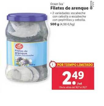 Lidl Filetes De Arenque oferta