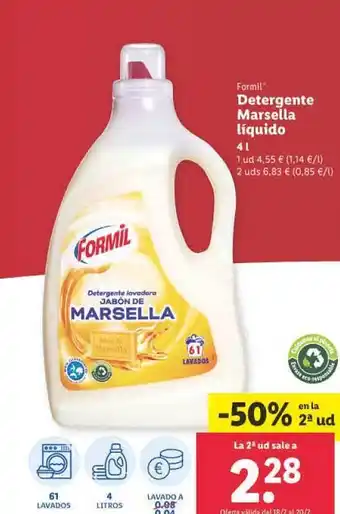 Lidl Detergente Marsella Liquido oferta