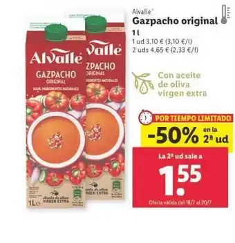 Lidl Gazpacho Original oferta