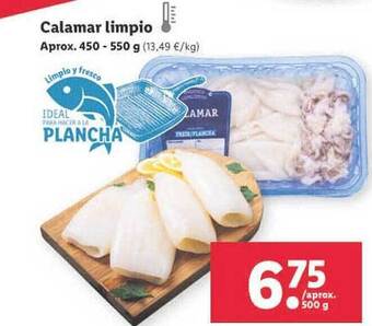Lidl Calamar Limpio oferta