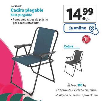 Lidl Rocktrail Silla Plegable oferta