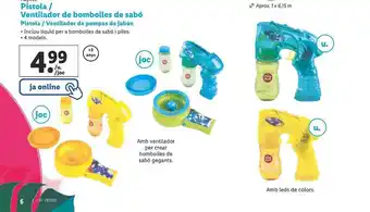 Lidl Pistola Ventilador De Pompas De Jabón oferta