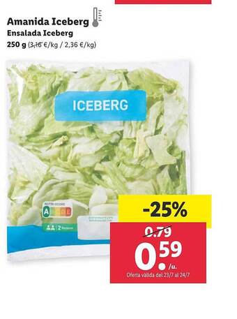 Lidl Ensalada Iceberg oferta