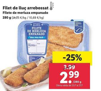 Lidl Filete De Merluza Empanado oferta