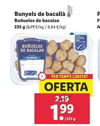 Lidl Buñuelos De Bacalao oferta