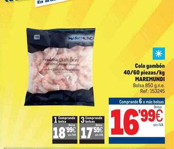 Makro Cola Gambón 40-60 Piezas-kg Maremundi oferta
