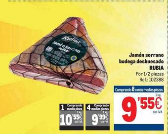 Makro Jamón Serrano Bodega Deshuesado Rubia oferta