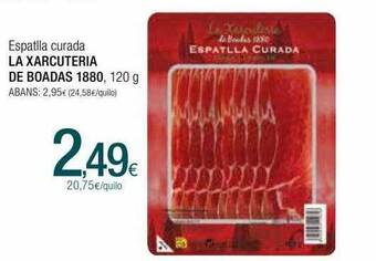 Condis Espatlla Curada La Xarcuteria De Boadas 1880 oferta