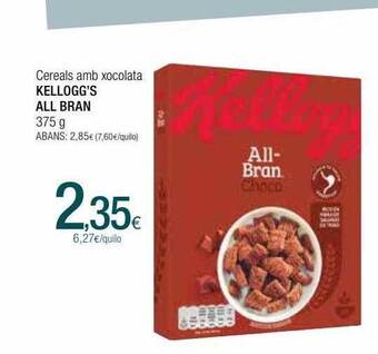 Condis Cereals Amb Xocolata Kellogg's All Bran oferta