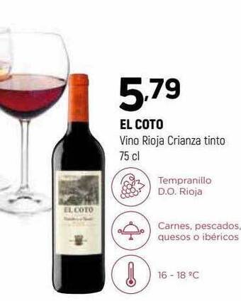 Coviran El Coto Vino Rioja Crianza Tinto oferta