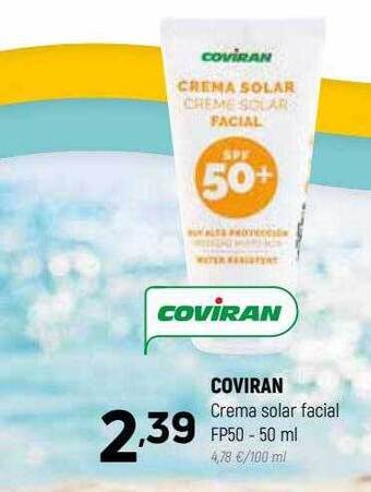 Coviran Coviran Crema Solar Facial Fp50 oferta