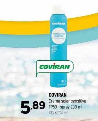 Coviran Coviran Crema Solar Sensitive Fp50+ Spray oferta