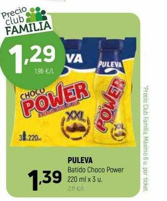Coviran Puleva Batido Choco Power oferta