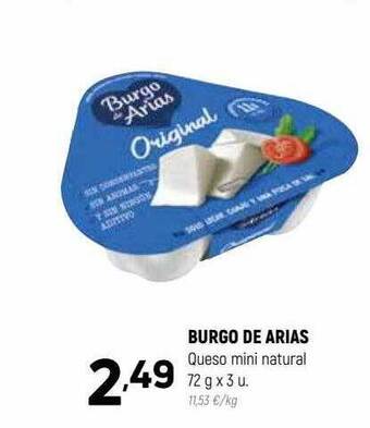 Coviran Burgo De Arias Queso Mini Natural oferta