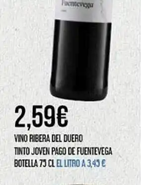 Claudio Vino Ribera Del Duero Tinto Joven Pago De Fuetevega Botella oferta