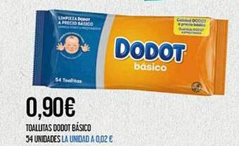 Claudio Toallitas Dodot Básico 54 Unidades oferta