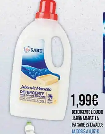 Claudio Detergente Líquido Jabón Marsella Ifa Sabe 27 Lavados oferta