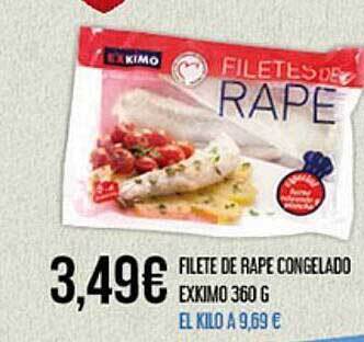 Claudio Filete De Rape Congelado Exkimo 360 G oferta