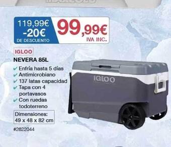 Costco Igloo Nevera 85l oferta