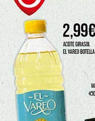 Claudio Aceite Girasol El Vareo Botella oferta