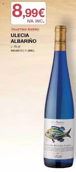 Costco Faustino Rivero Ulecia Albariño oferta
