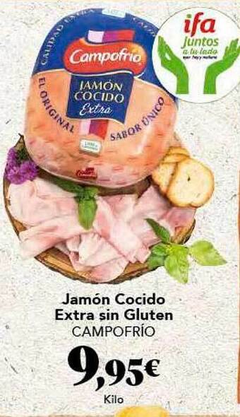 Gadis Jamón Cocido Extra Sin Gluten Campofrío oferta