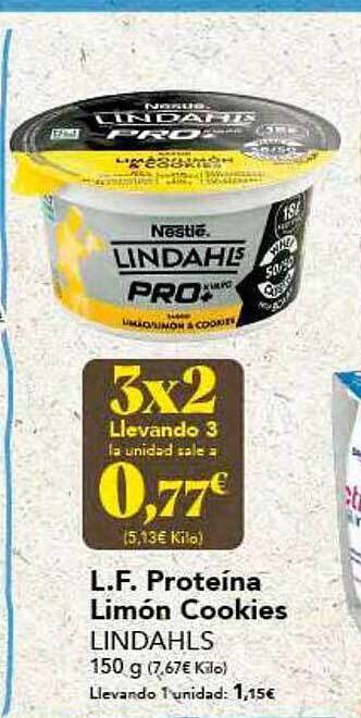 Gadis L.f. Proteína Limón Cookies Lindahls oferta
