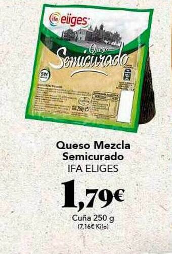 Gadis Queso Mezcla Semicurado Ifa Eliges oferta