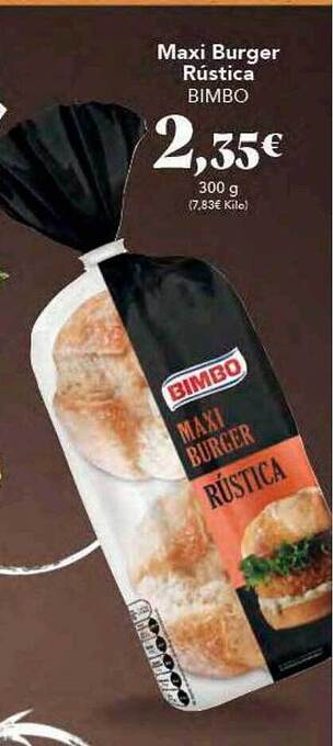Gadis Maxi Burger Rústica Bimbo oferta