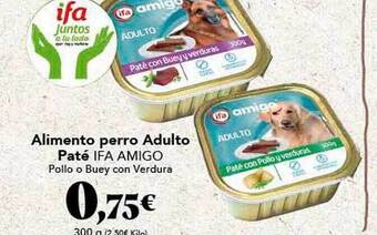 Gadis Alimento Perro Adulto Paté Ifa Amigo oferta