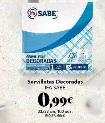 Gadis Servilletas Decoradas Ifa Sabe oferta